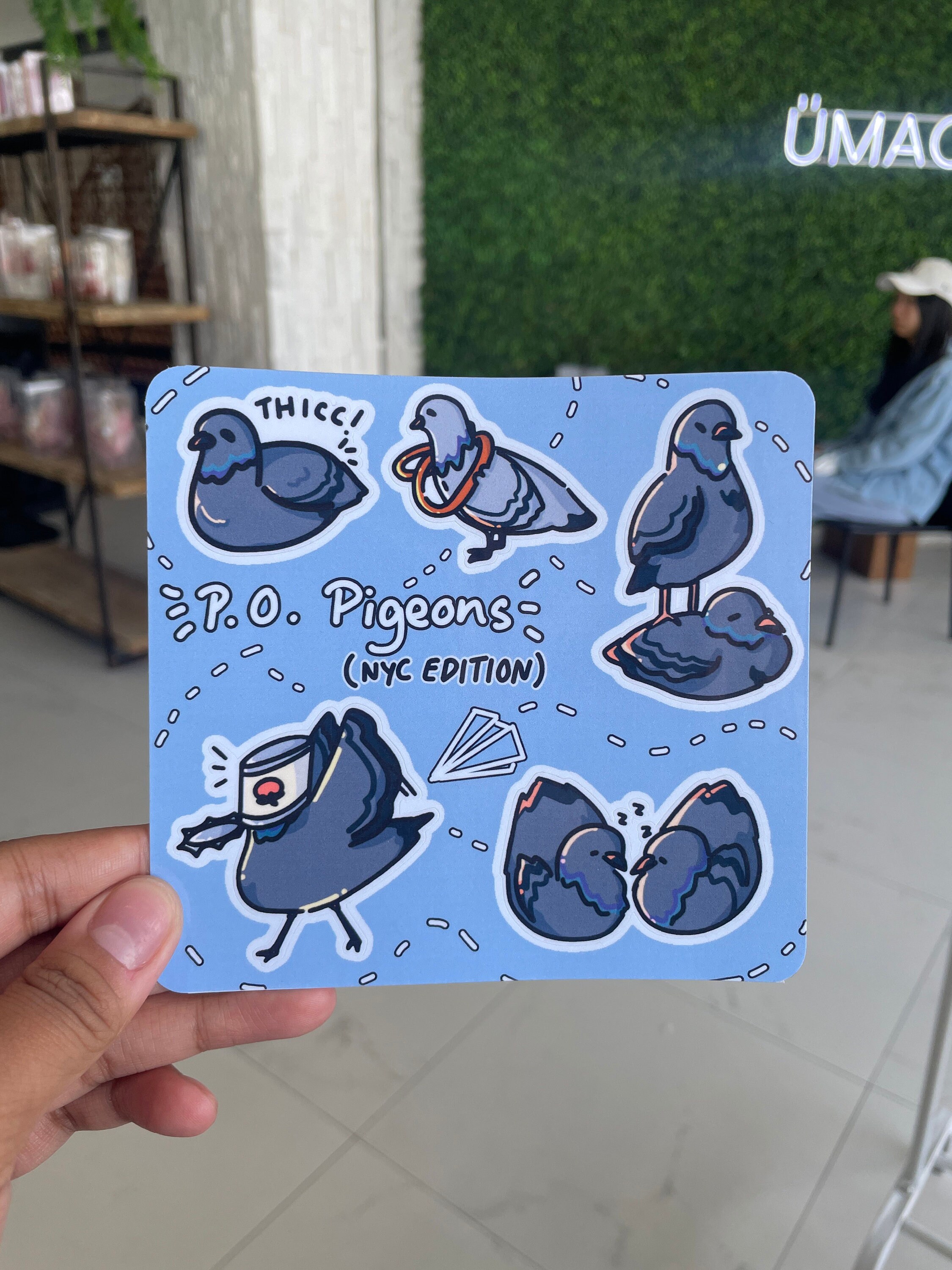 P.O. Pigeons Sticker Sheet | Weatherproof Vinyl Stickers