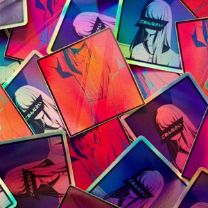 Holographic Vinyl Stickers - Anime Aesthetics