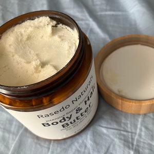 Whipped Shea Body & Hair Butter. All natural organic clean vegan  Wellness gift for her him  mom sister friend baby kid.