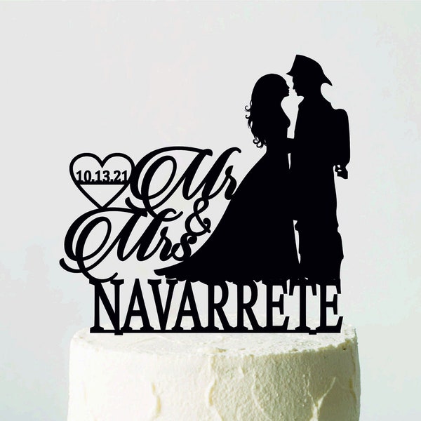 Fireman wedding, Personalized Cake Topper, Mr&Mrs, Topper with Name and Date, Firefighter Cake Topper, Bride and Firefighter Wedding Topper
