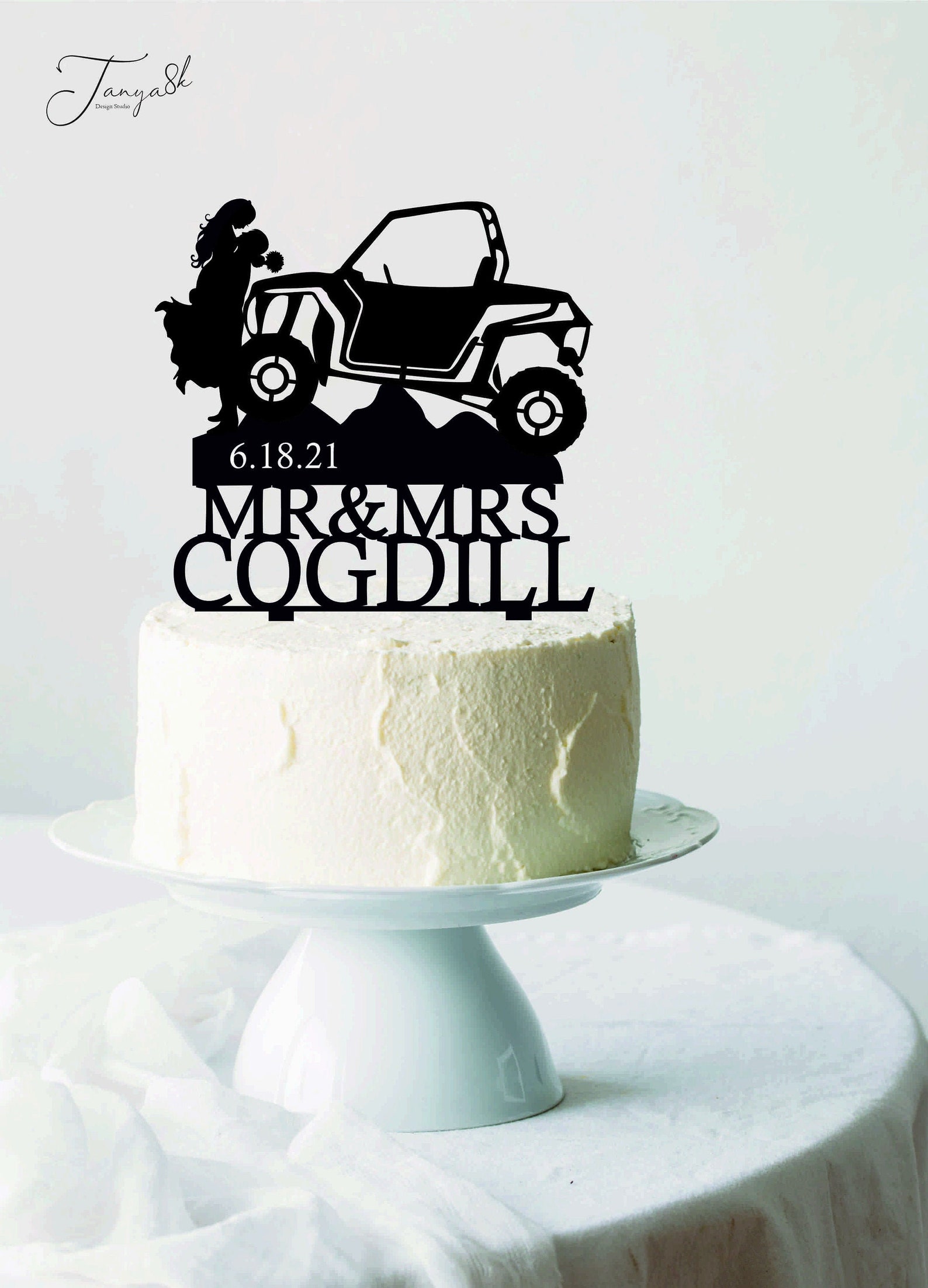 Wedding Razor Polaris Razor RZR Wedding Cake Topper, 2 Wheeler Cake Topper, RZR ...