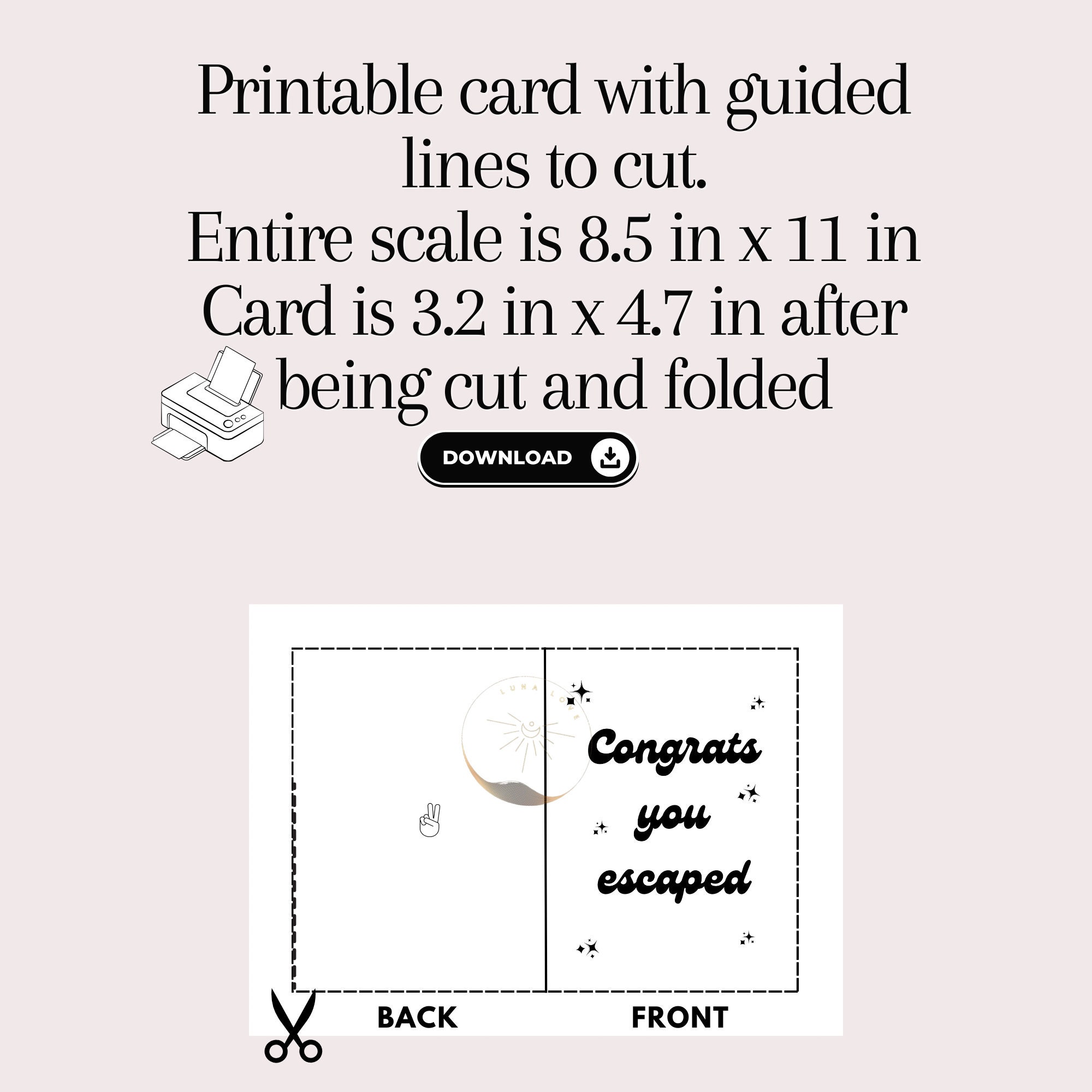 Goodbye Card Farewell Printable Goodbye Gift Goodbye Coworker Card ...