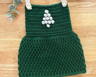 Juniper Christmas dress - crochet pattern - downloadable PDF