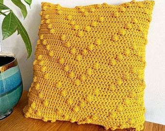 Boho cushion cover modern crochet pattern - downloadable PDF