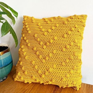 Boho cushion cover modern crochet pattern - downloadable PDF