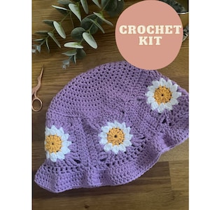 Haakpakket bucket hat madeliefje - perfect cadeau voor creatieve beginners!