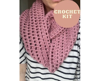 Roma Infinity scarf crochet kit - perfect gift for crafty beginners!