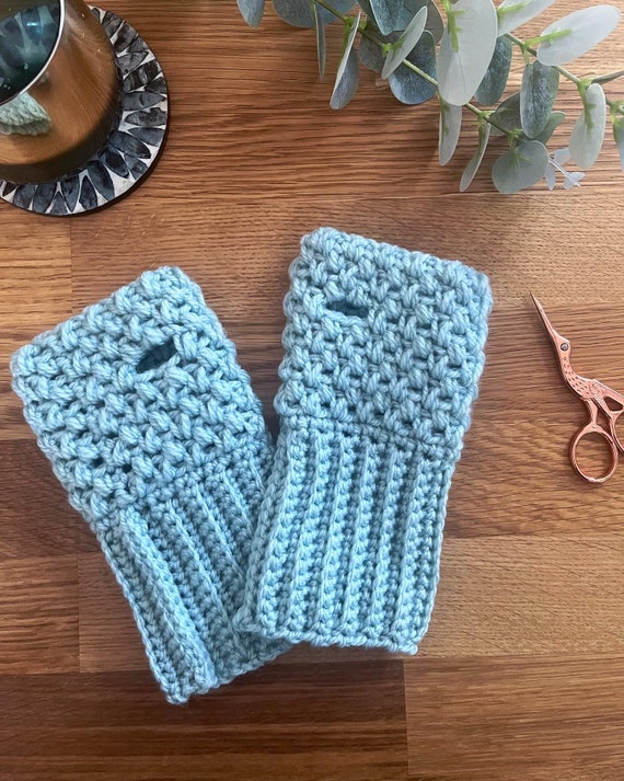 Berry Cosy Fingerless Gloves Crochet Pattern - Downloadable PDF - Etsy