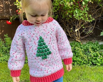 Christmas Tree Jumper Children's Crochet Pattern