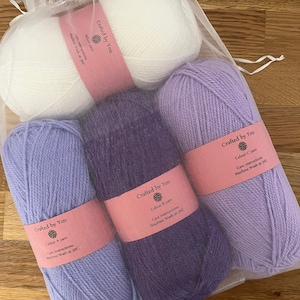 Riptide blanket crochet kit ripple blanket perfect gift for crafty beginners Purples