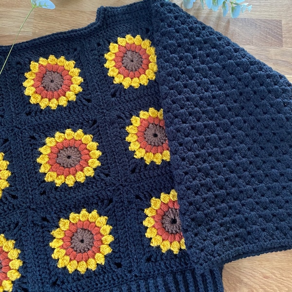 Sundown pullover - crochet pattern - downloadable PDF