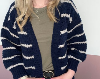 Sail away cardigan - crochet pattern - downloadable PDF