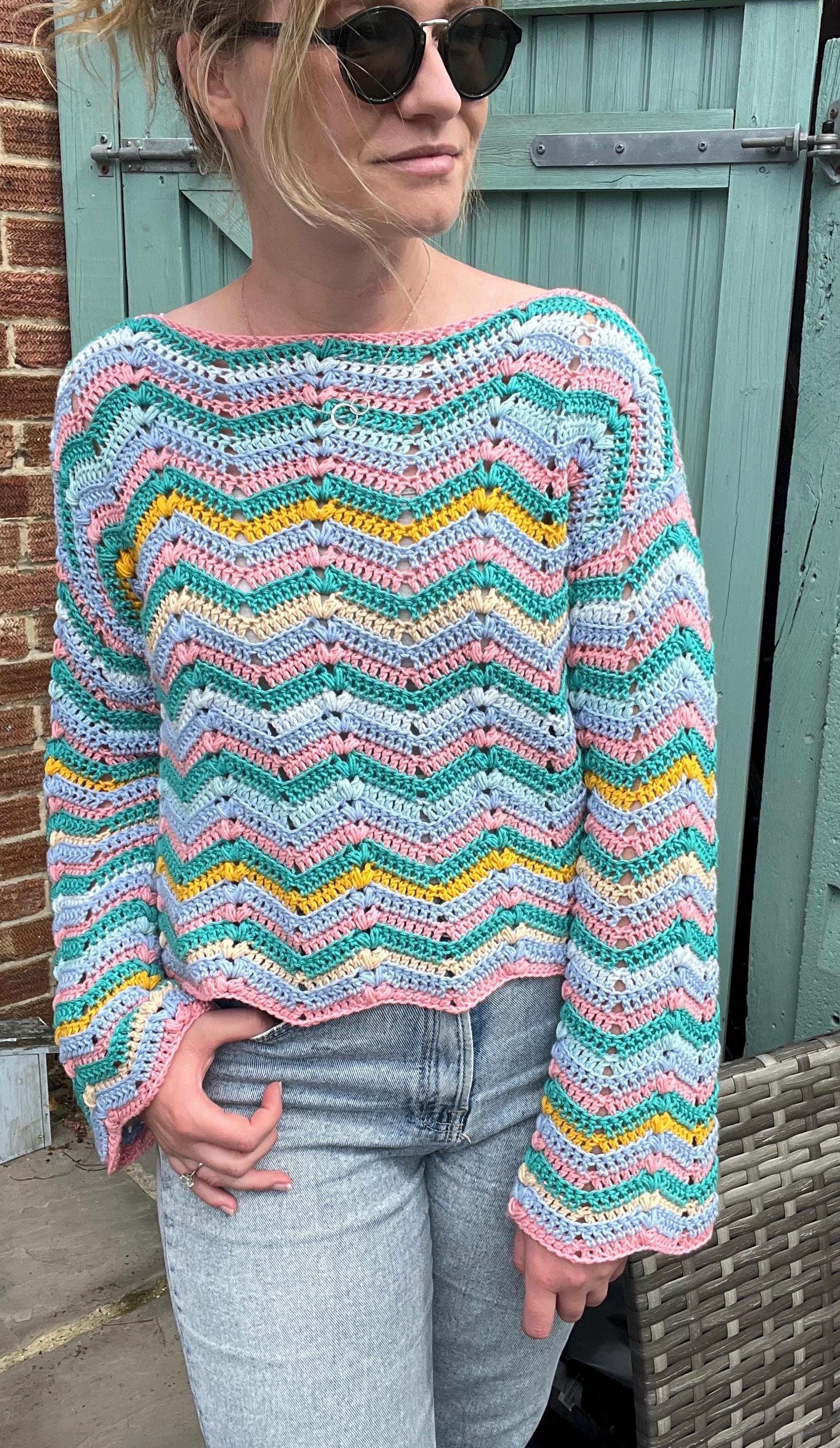 Riptide Jumper - Crochet Pattern - Downloadable PDF - Etsy
