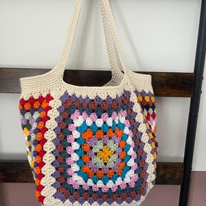 Granny Square Beach Bag Crochet Pattern - Downloadable PDF - Etsy