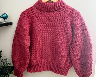 Cosy Rosie Pullover/Pullover - Häkelanleitung - PDF zum Herunterladen