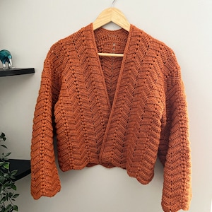 Riptide Cardigan - crochet pattern - downloadable PDF