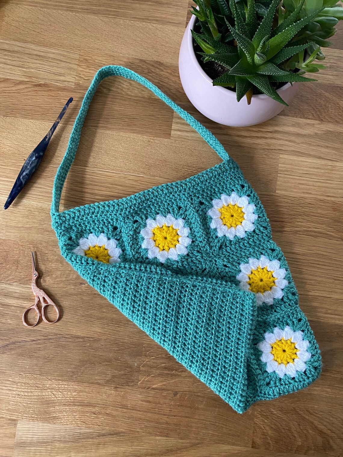 Daisy Tote Bag Crochet Pattern - Downloadable PDF - Etsy