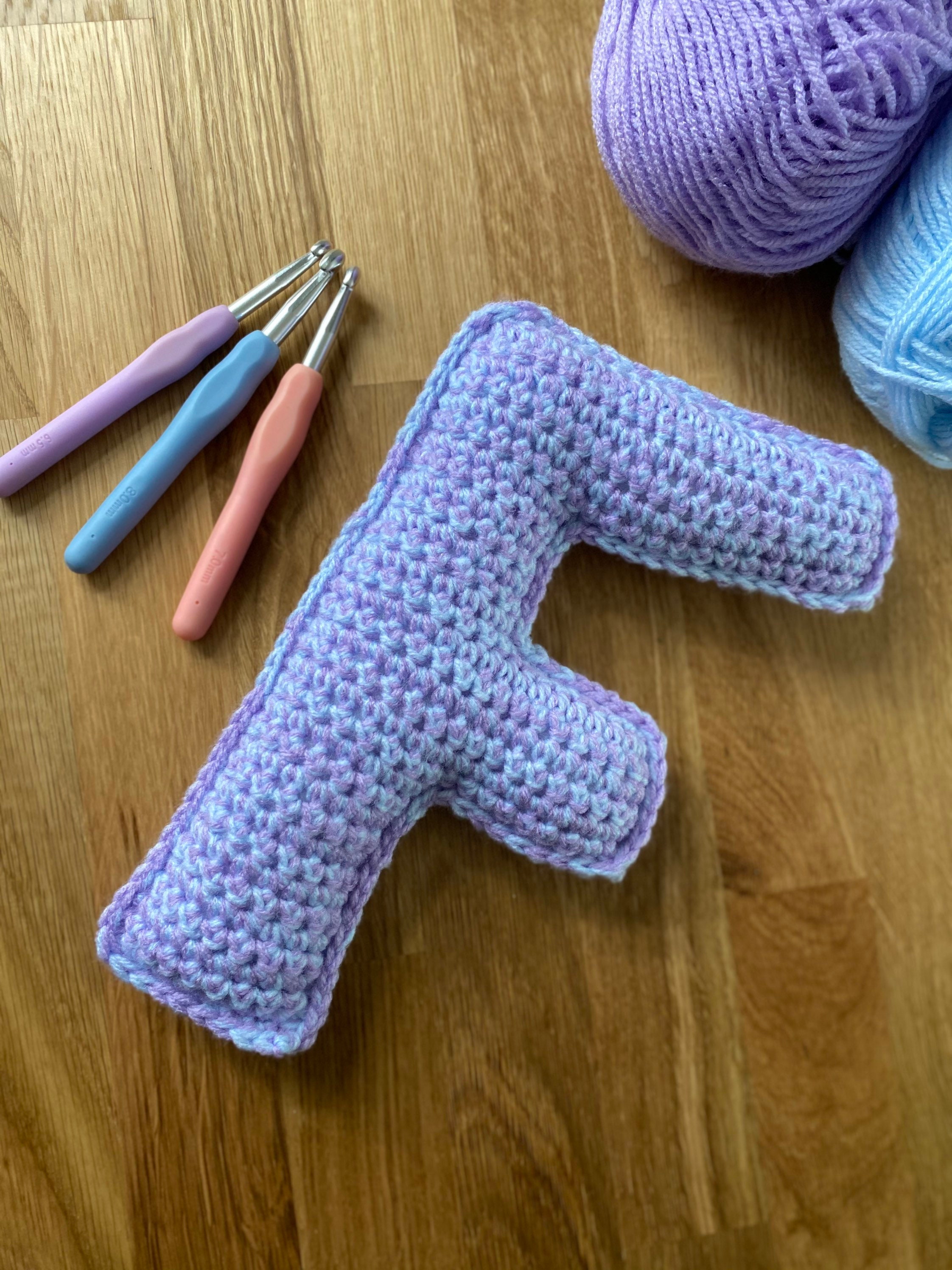 Alphabet crochet cushion letter cushion childrens bedroom Etsy