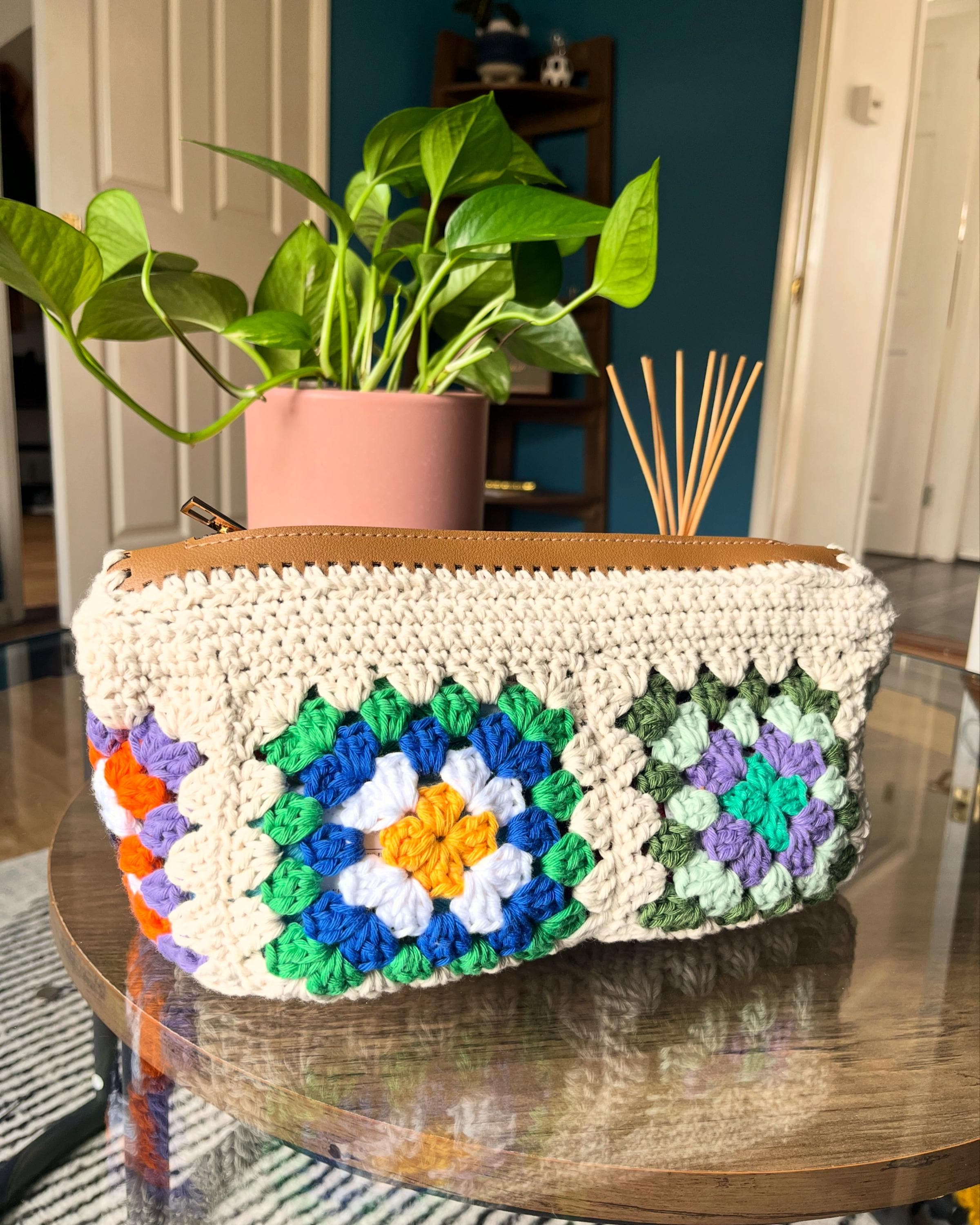 Granny Square Zipper Pouch Crochet Pattern - Downloadable PDF - Etsy