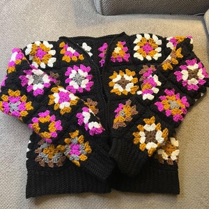 Granny Square Cardigan crochet pattern downloadable PDF image 6