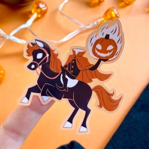 Headless Horseman Sticker / Disney Sticker / Disney Parks / Sleepy Hollow / Halloween Stickers / Pumpkin Spooky Ghost Sticker