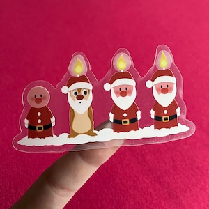 Sticker Chip and Dale kerstman / Disney-sticker / Pluto's Christmas Tree Dale / Chipmunks kerststickers