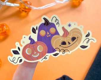 Kürbis Aufkleber / Halloween Aufkleber / Kürbis Aufkleber / Herbst Aufkleber