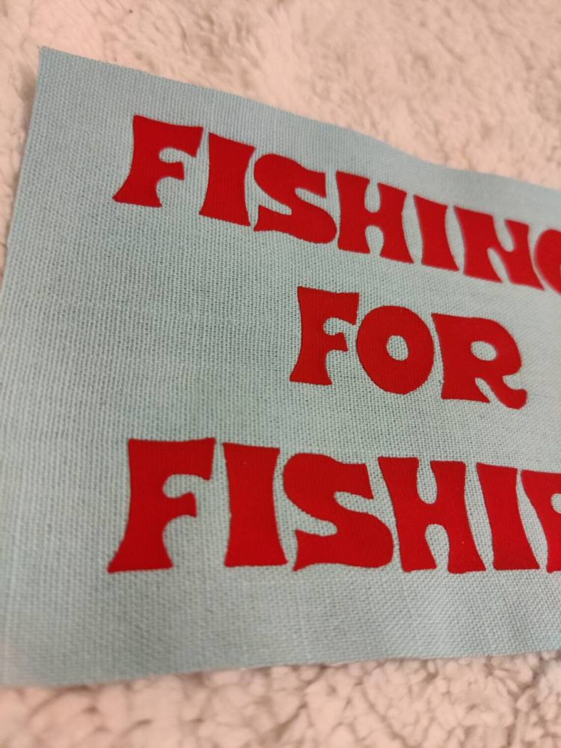King Gizzard Fishing For Fishies Patch Magenta Lettering on | Etsy