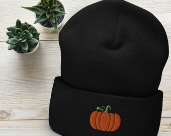 Pompoen Muts, Halloween Hoed, Halloween Muts, Geborduurde Muts, Leuke Hoed, Pompoen Seizoen, Pompoen Tijd, Herfst Hoed, Herfst Muts