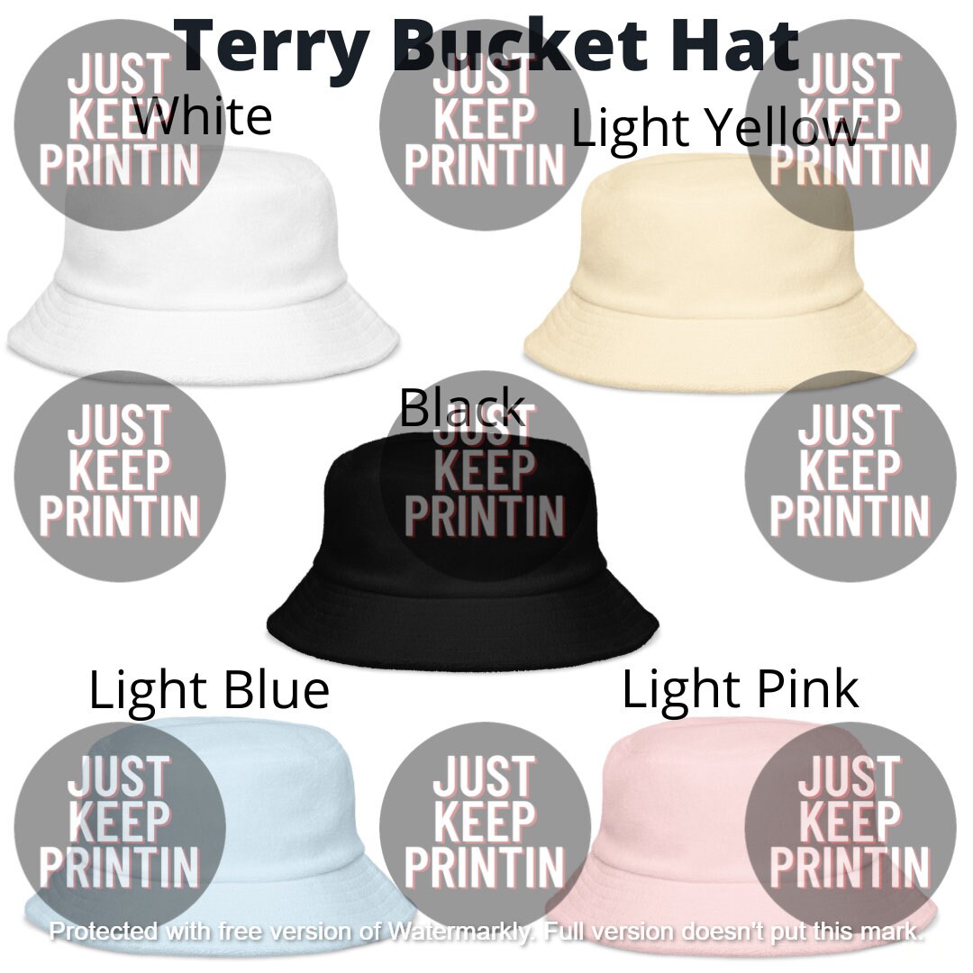 Reduce Reuse Recycle Hat, Recycle Embroidered Bucket Hat, Unisex Hat ...