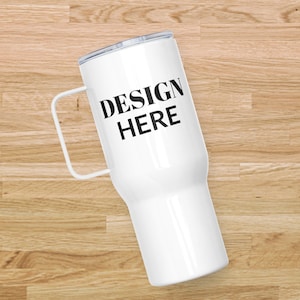 Personalized 25oz Tumbler with Handle, 25 oz Travel Mug, Custom Engraved TikTok Cup, Gift For Her, Gift For Him, Gift for Them