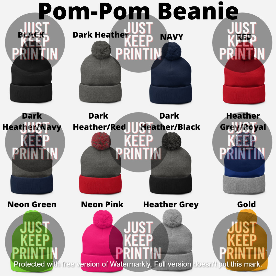 Reduce Reuse Recycle Hat, Recycle Embroidered Beanie, Multiple Colors ...