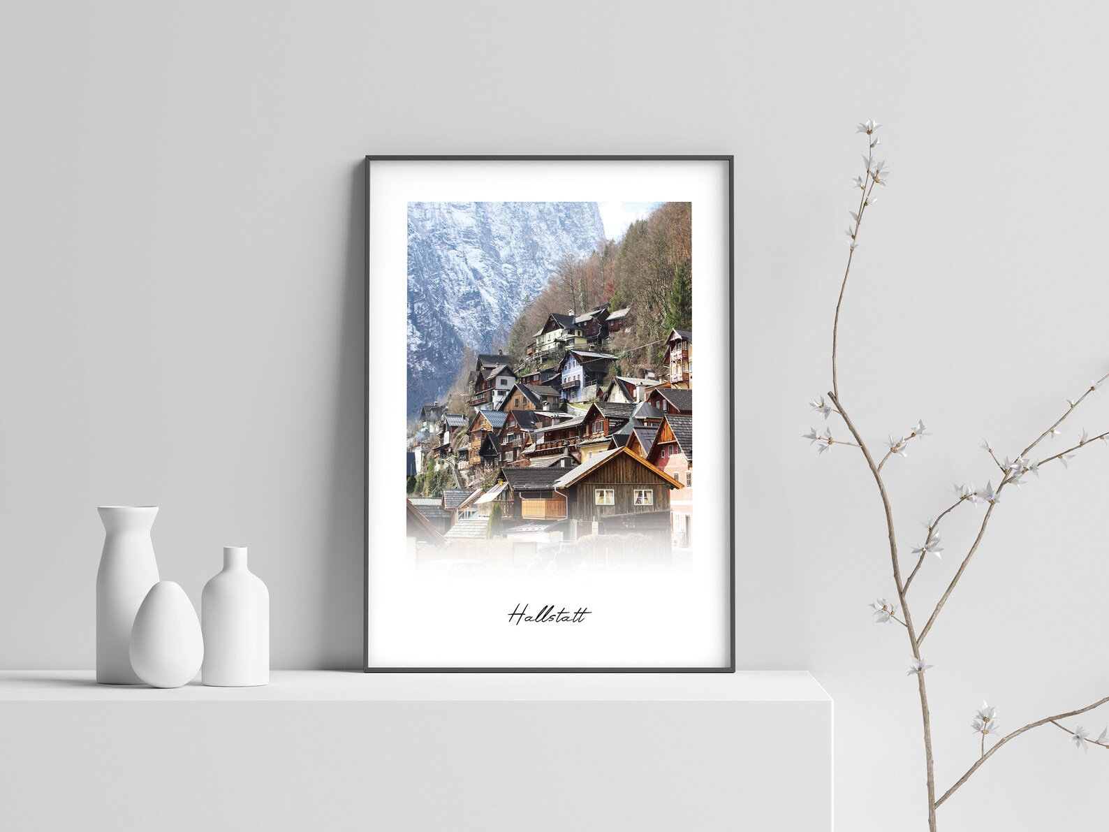 Austria Art Print Travel Art Print Austria Hallstatt Etsy