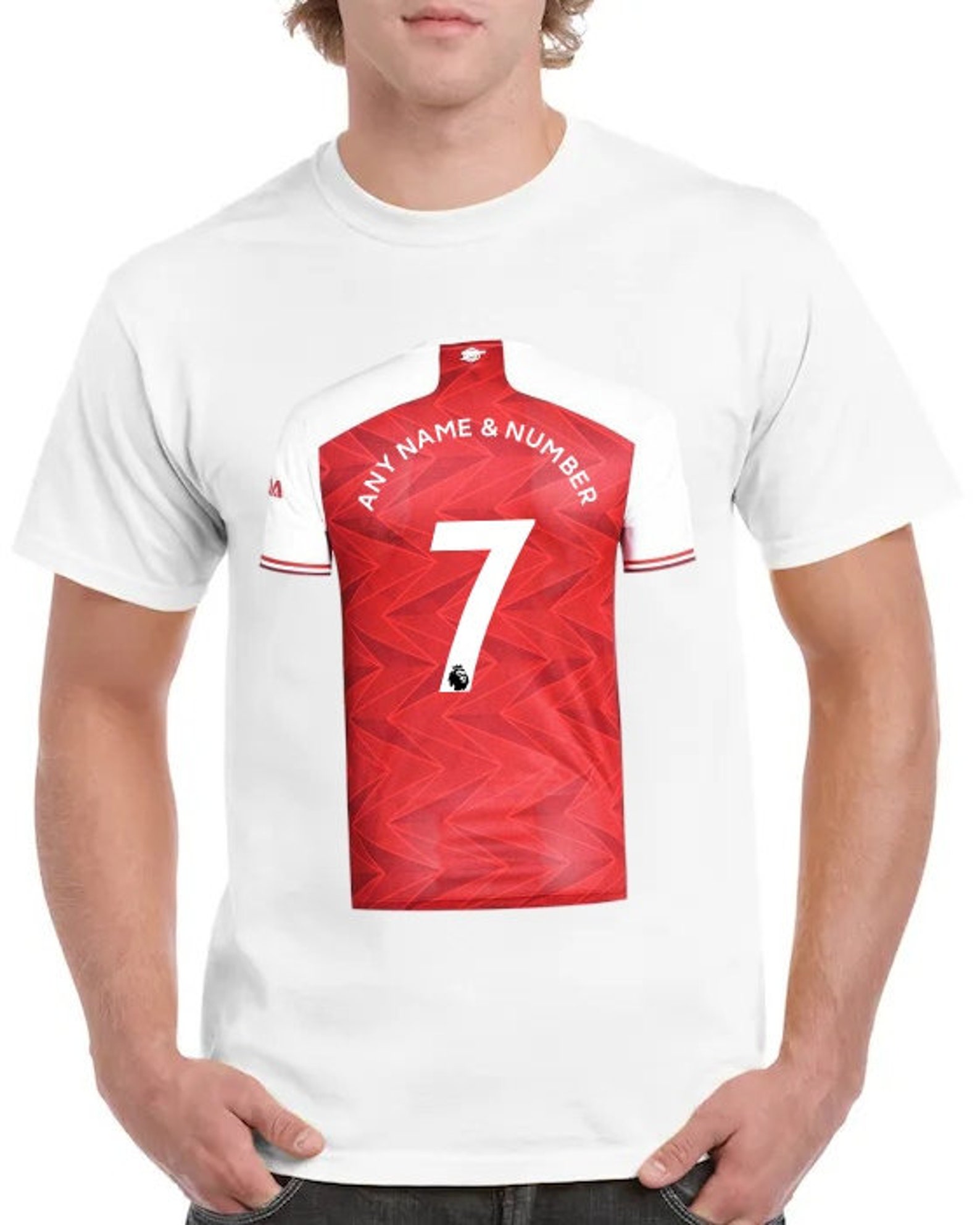 personalised arsenal t shirt