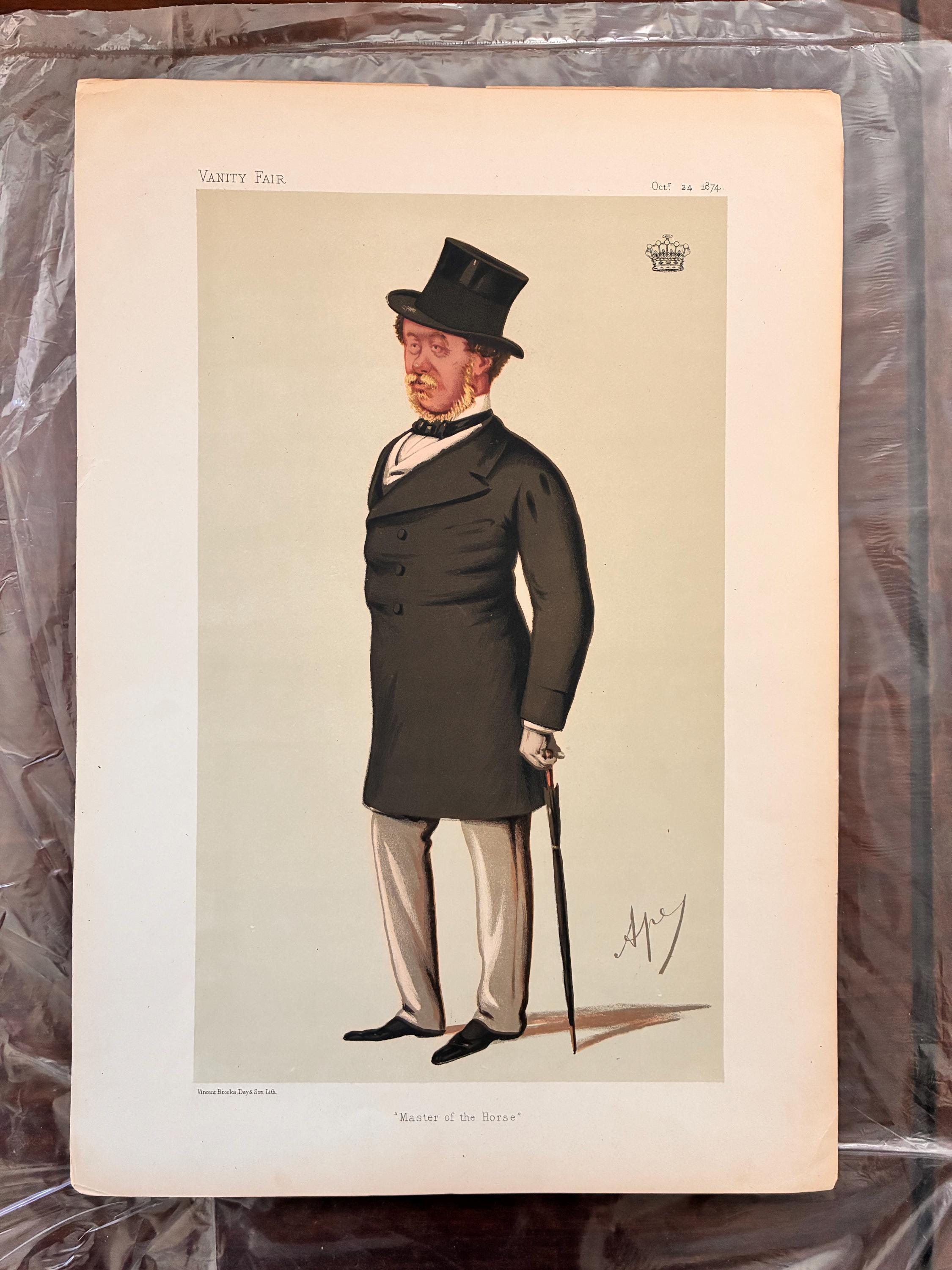 Antique Vanity Fair Prints – Victorian Gentleman Lithographs