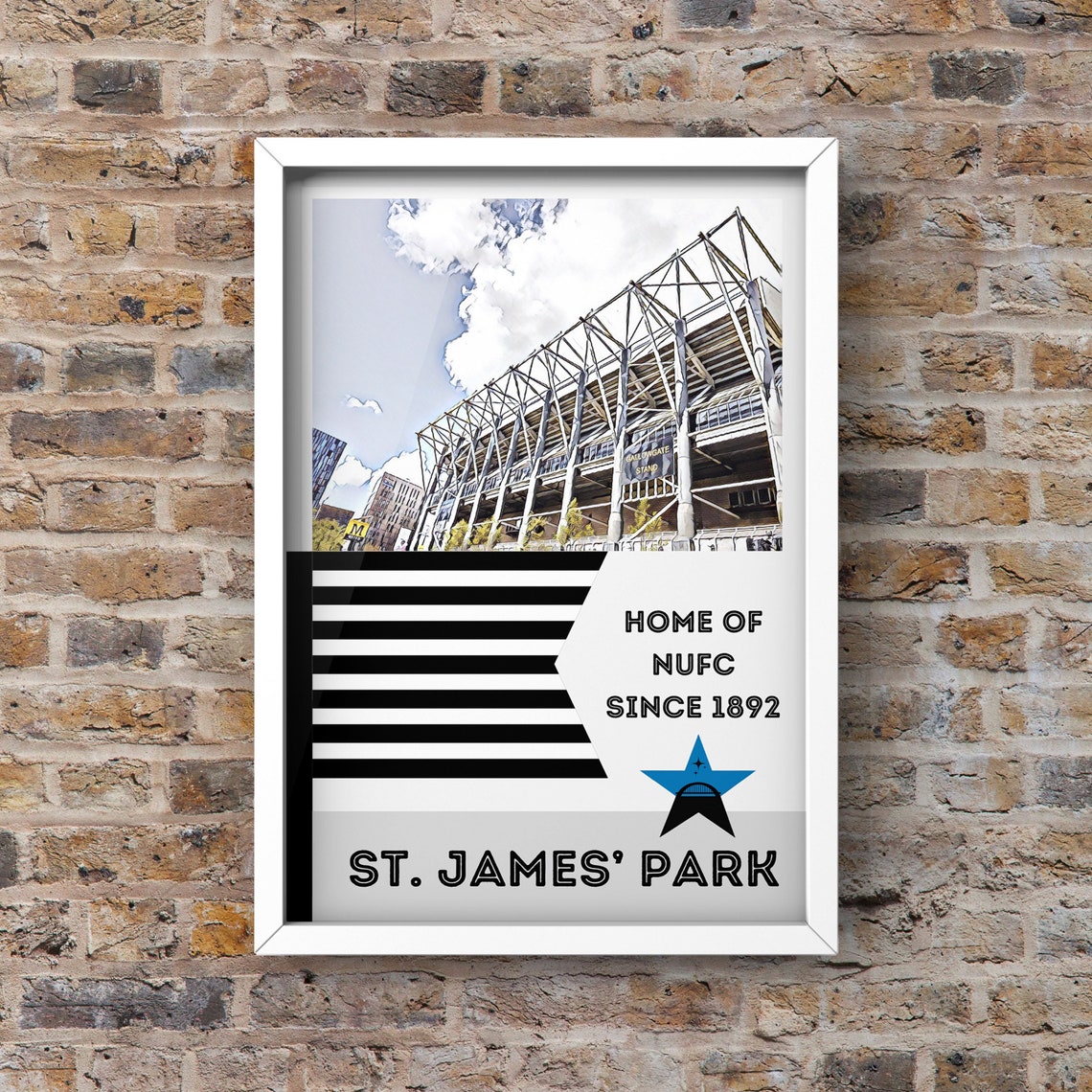 Newcastle United Home Since 1892 Poster Etsy