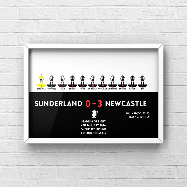 Sunderland 0 NUFC 3 FA Cup 2024 Poster image 5