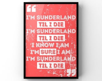 Sunderland Til I Die Poster