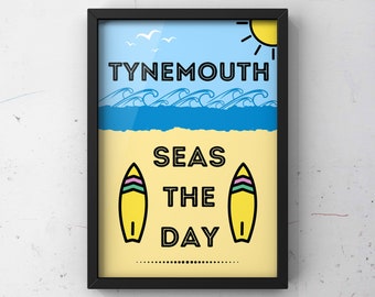 Tynemouth Seas The Day Poster