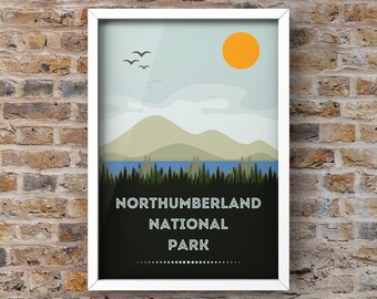 Northumberland Travel Poster