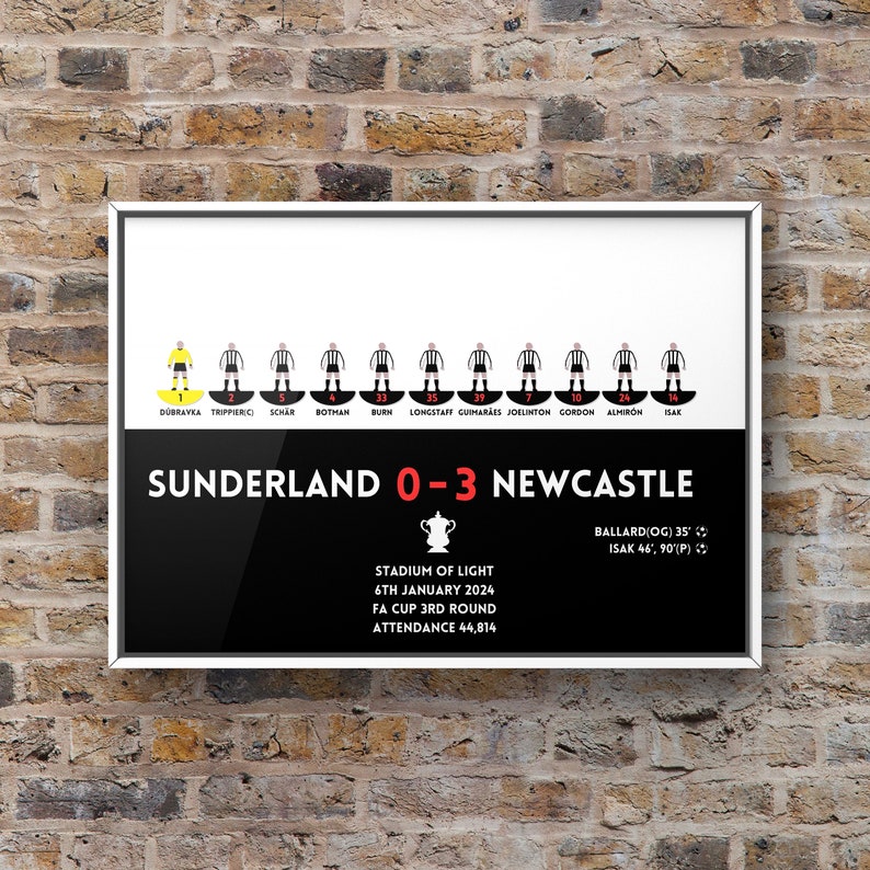 Sunderland 0 NUFC 3 FA Cup 2024 Poster image 3