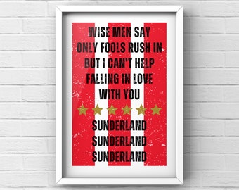 Sunderland Wise Men Say Poster