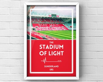 Sunderland Stadium of Light Poster