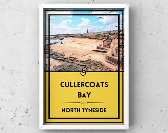 Cullercoats North Tyneside Travel Poster