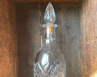 Vintage Glass Decanter // 1967 London Winery Limited // London Ontario Canada // Mid Century Modern Collectible Barware // Wine Decanter