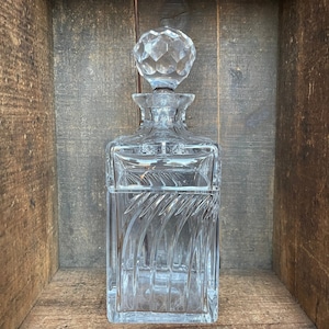 Vintage Atlantis Hand Blown Crystal Decanter
