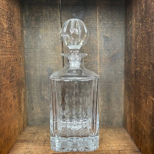 Vintage Crystal Decanter // Mid-Century Modern