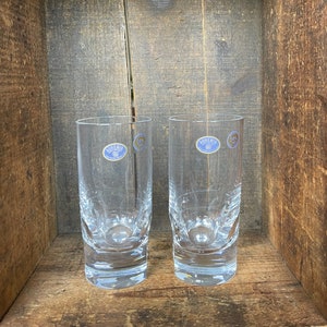RARO // Boemia ceca // Bicchieri tumbler in cristallo