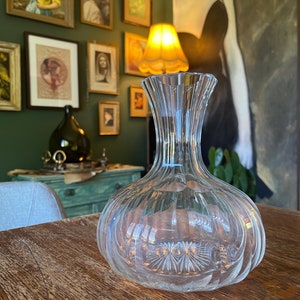 Vintage Crystal Decanter // Mid-Century Modern