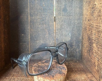 Óculos de segurança Vintage Birch 3000 // Óculos de segurança industriais // Steampunk // INGLATERRA